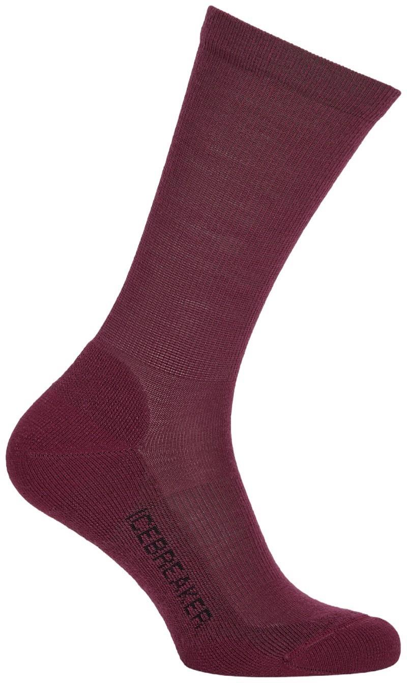 Merino LifeStyle Crew Socks - Light - Womens - dark berry 1