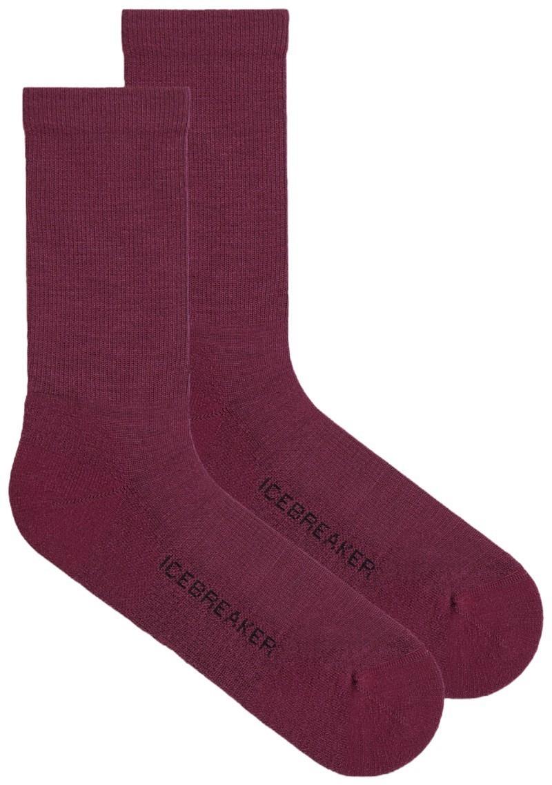 Merino LifeStyle Crew Socks - Light - Womens - dark berry 1