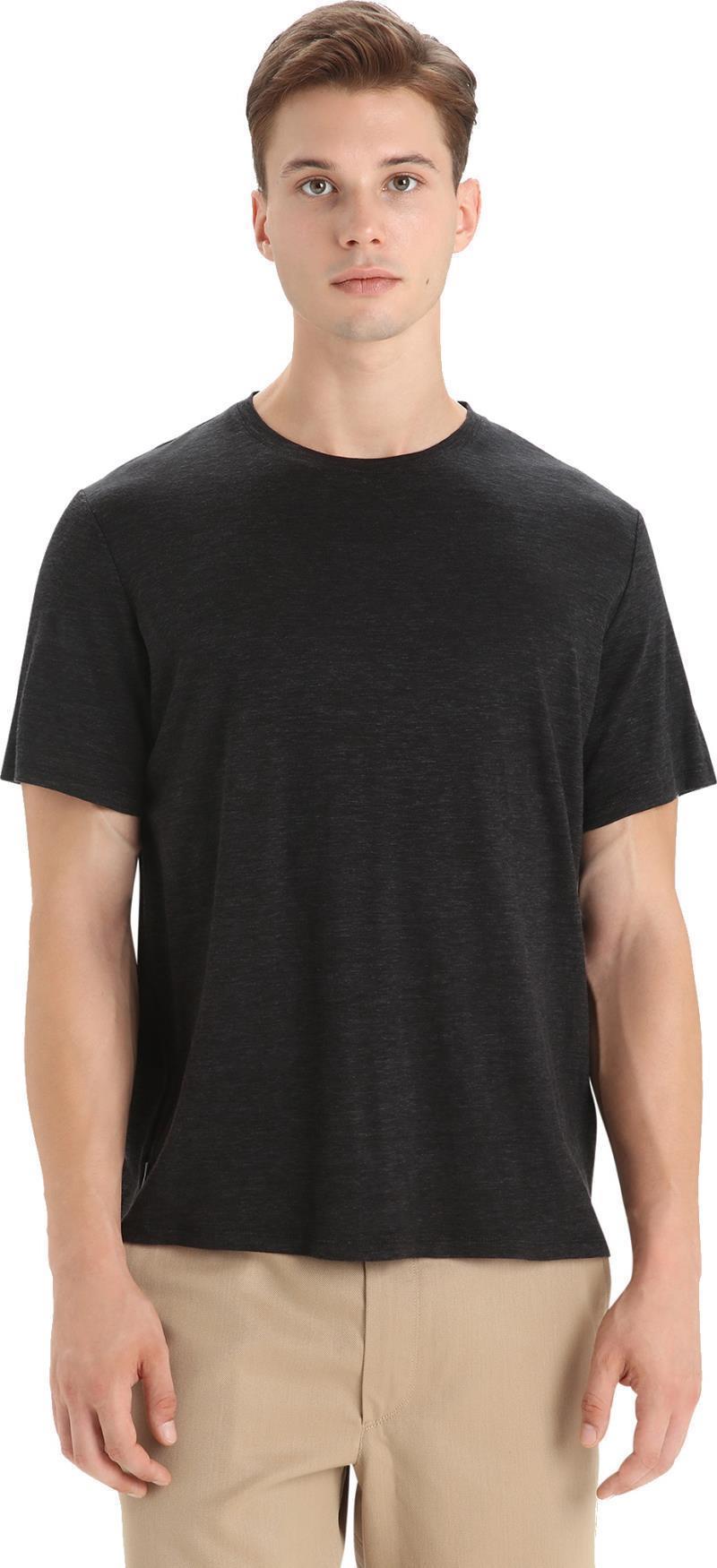 Merino Linen SS Tee - Mens - Black 3