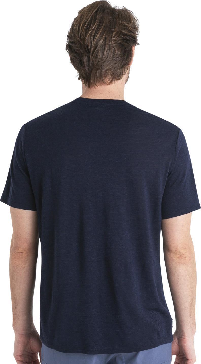 Merino Linen SS Tee - Mens - Midnight Navy #401 4