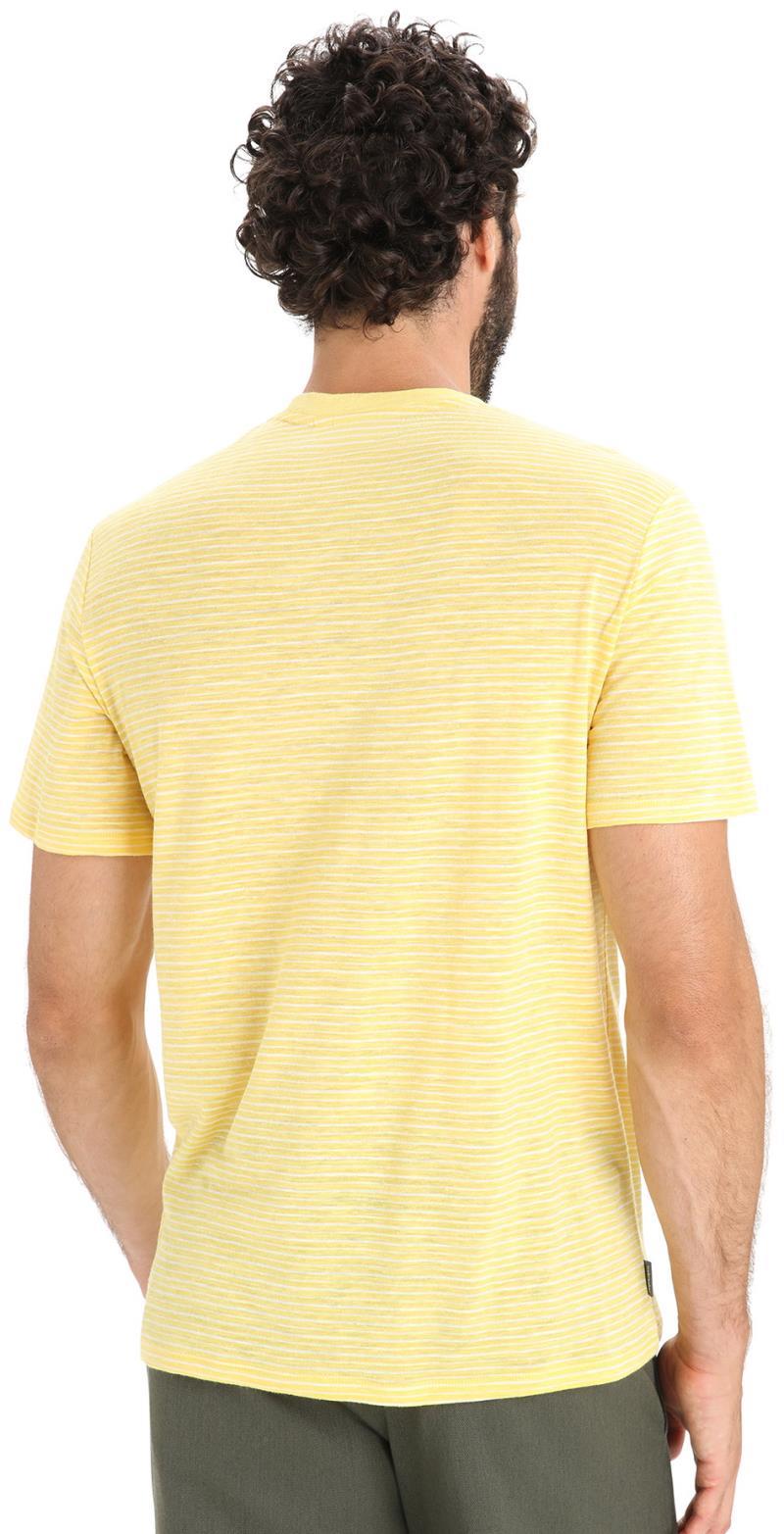Merino Linen SS Tee - Stripe - Mens - summer / snow - stripe 1