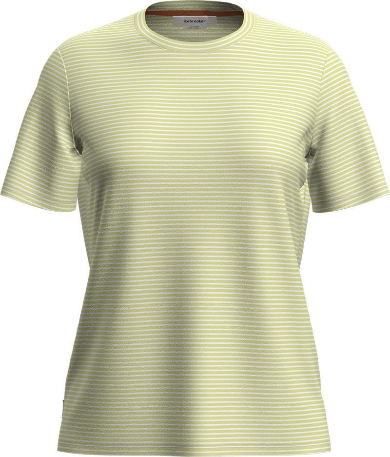 Merino Linen SS Tee - Stripe - Womens - citrine - stripenow - stripe 1