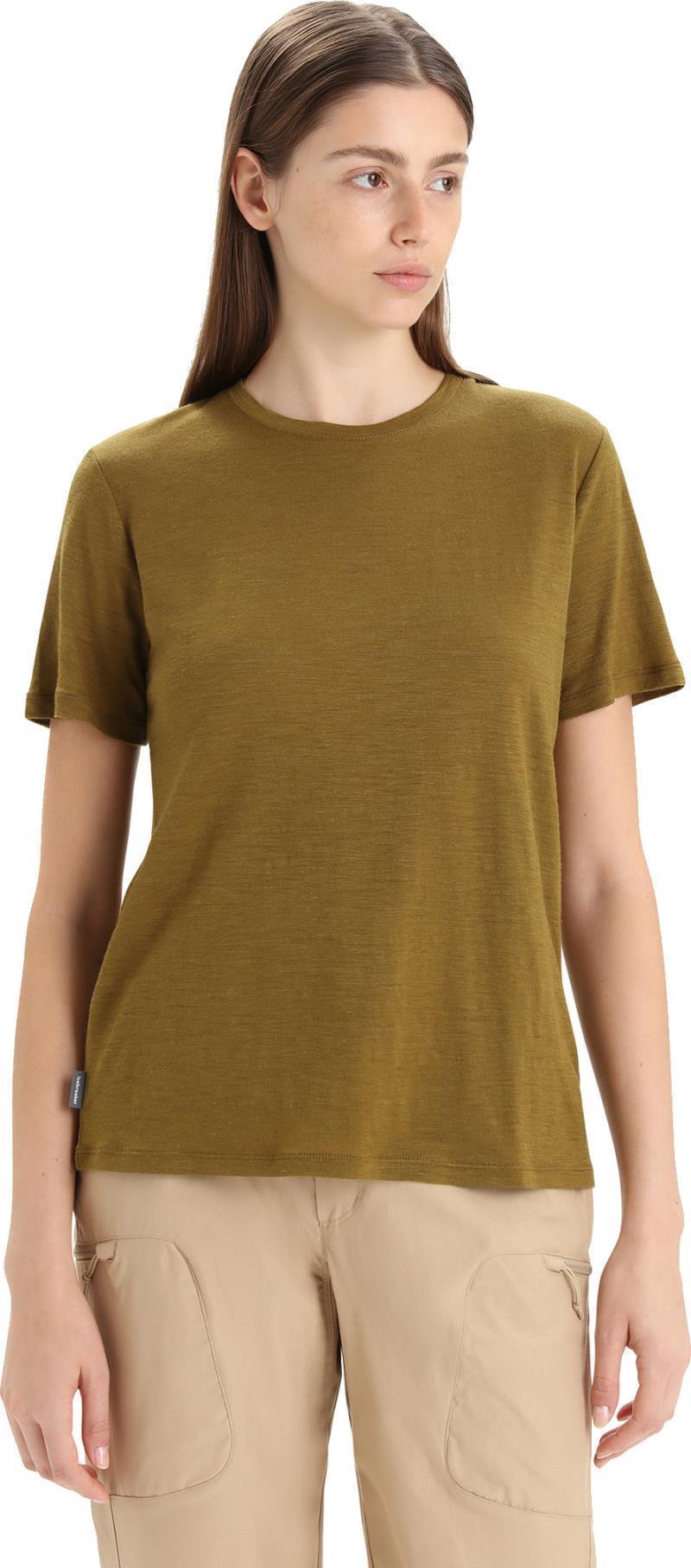 Merino Linen SS Tee - Womens - Algae 3