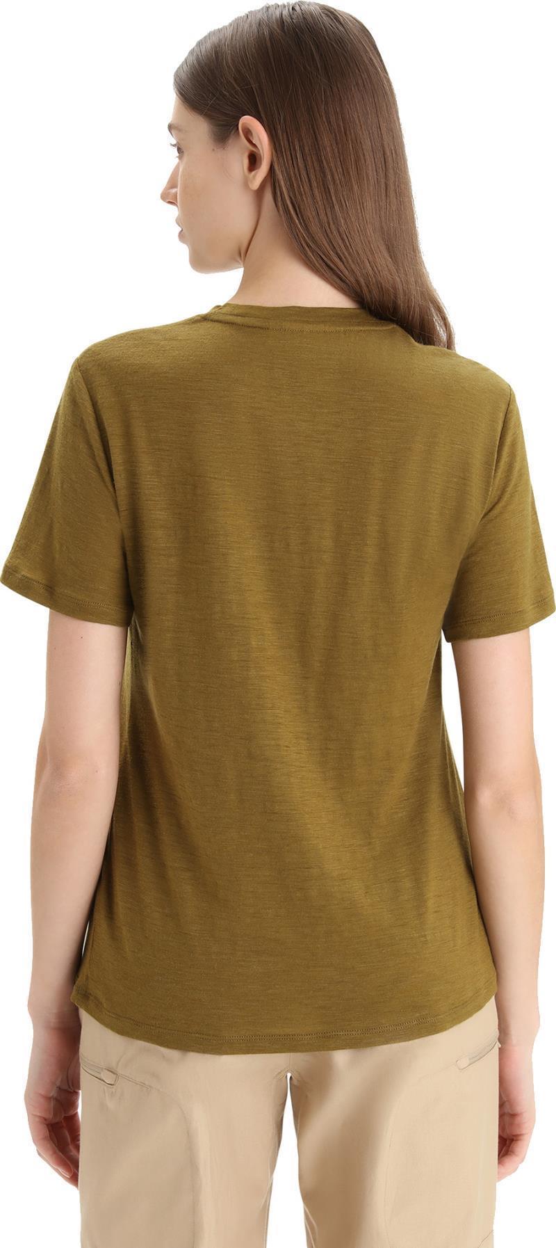 Merino Linen SS Tee - Womens - Algae 4