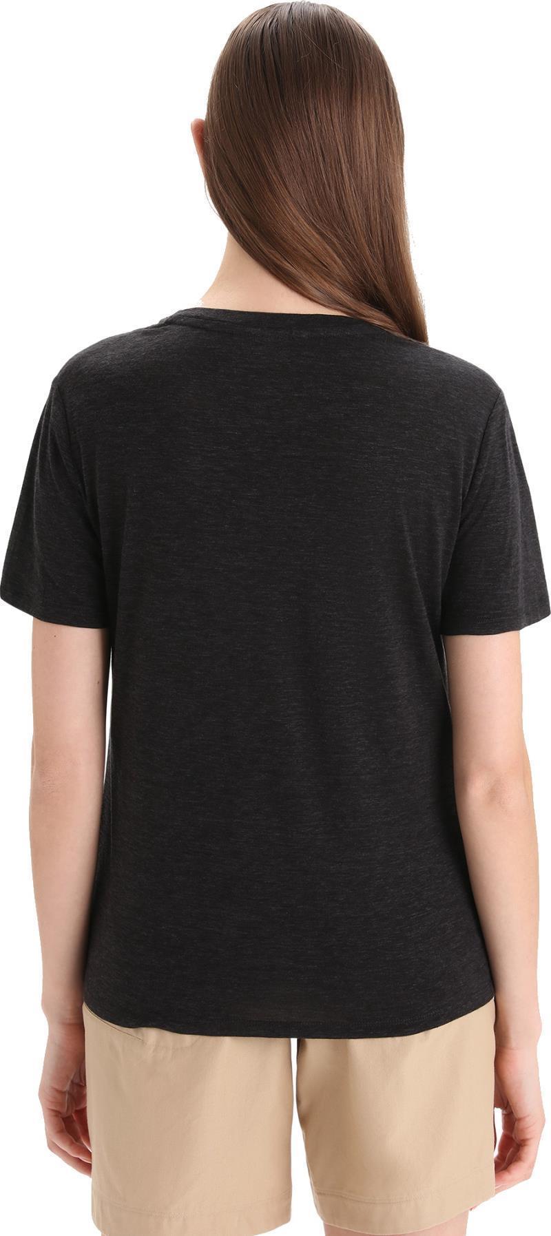 Merino Linen SS Tee - Womens - Black 4