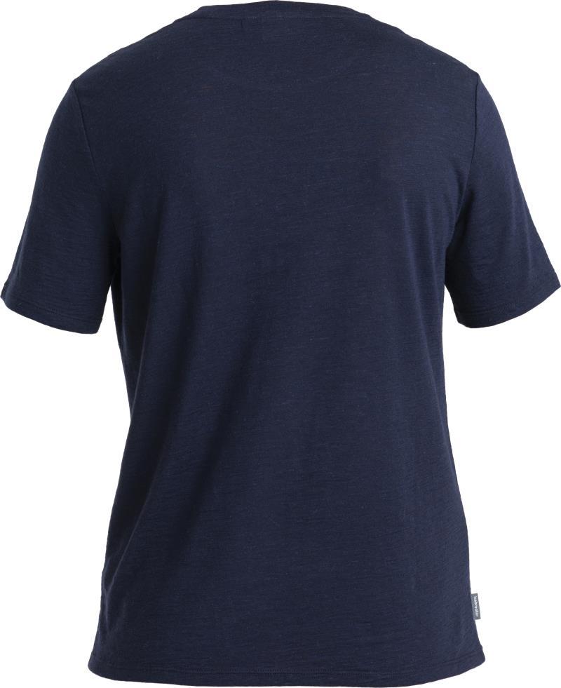Merino Linen SS Tee - Womens - Midnight Navy #401 2
