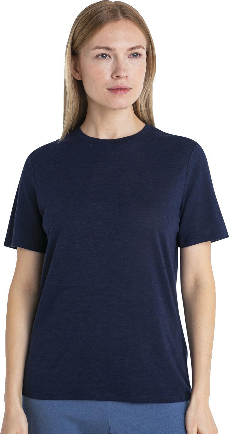 Merino Linen SS Tee - Womens - Midnight Navy #401 3