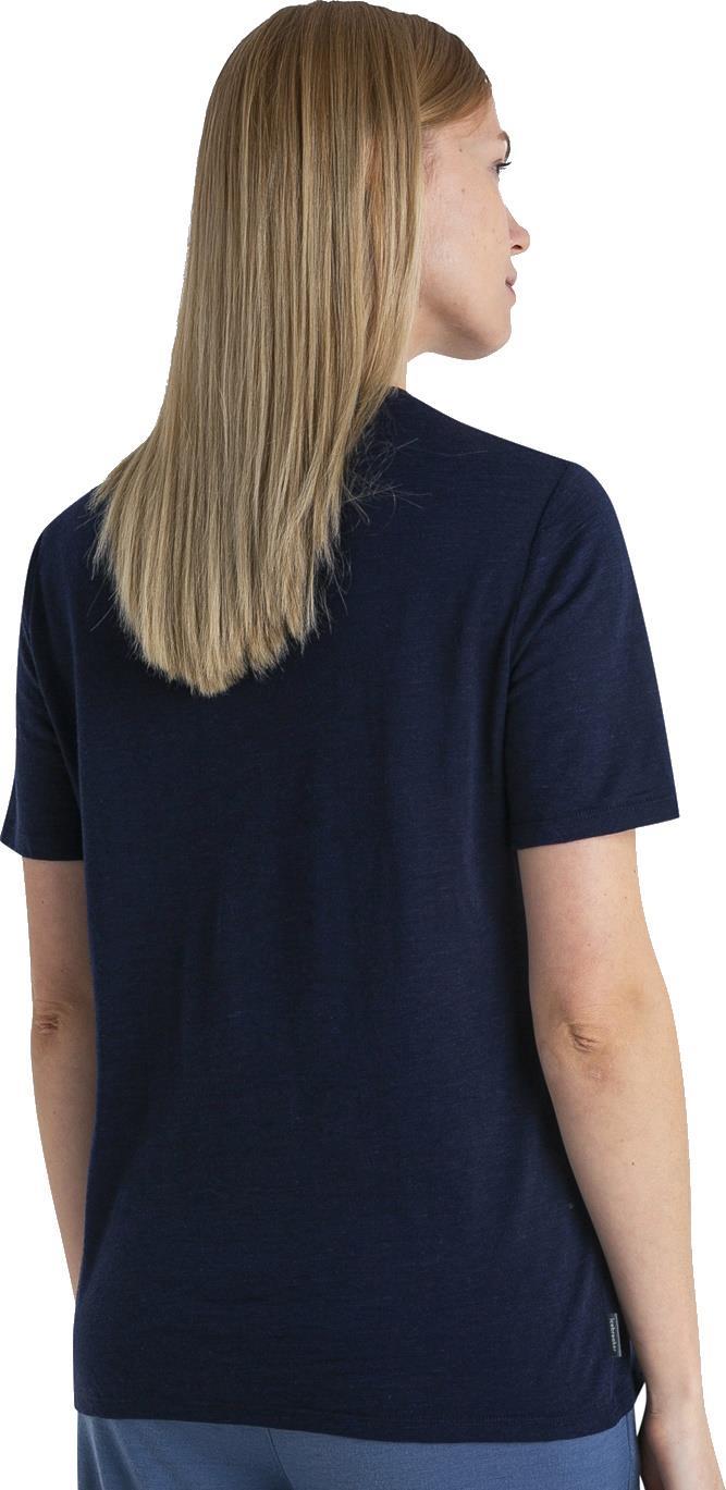Merino Linen SS Tee - Womens - Midnight Navy #401 4