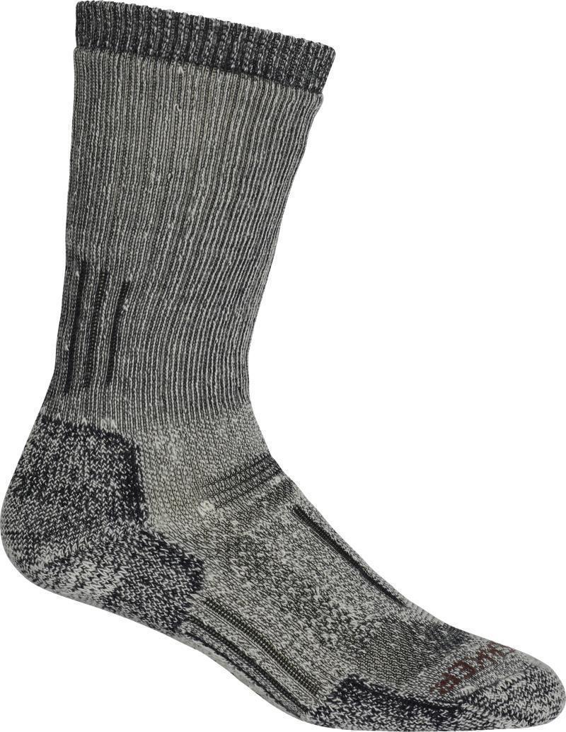 Merino Mountaineer Mid Calf Socks - Expedition - Womens - jet heather / espresso 1