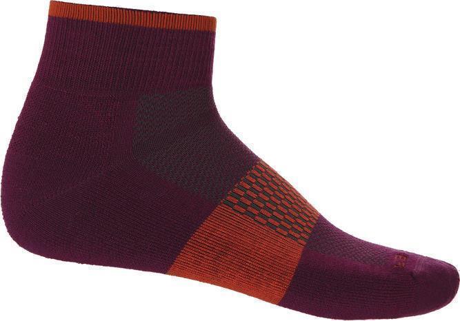Merino Multisport Mini Socks - Light - Mens - Go Berry / Vibrant Earth 1