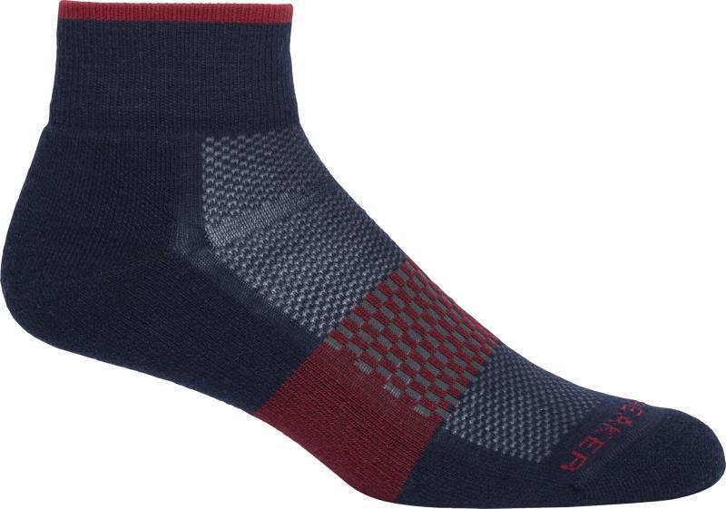 Merino Multisport Mini Socks - Light - Mens - midnight navy / cabernet 1