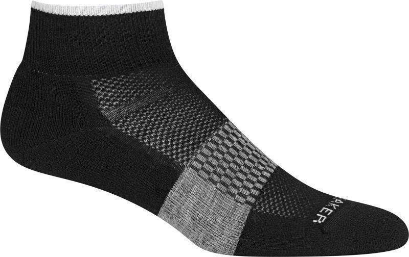 Merino Multisport Mini Socks - Light - Womens - Black / Snow / Metro Heather 1