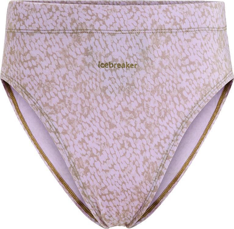 Merino Queens High Cut Briefs - Womens - Algae / Purple Gaze / AOP 1