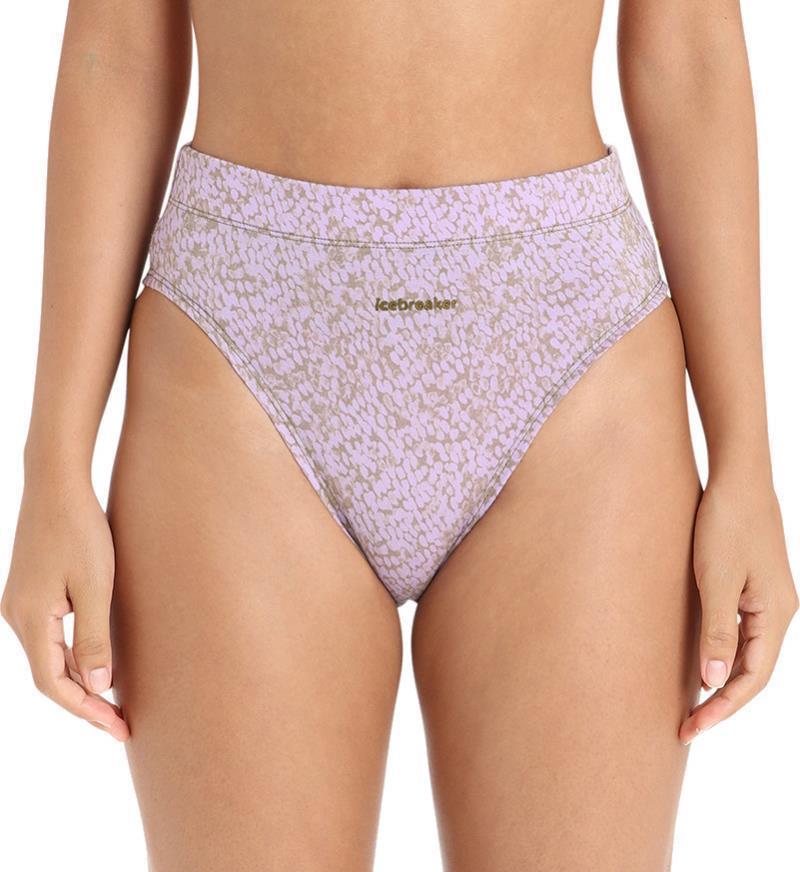 Merino Queens High Cut Briefs - Womens - Algae / Purple Gaze / AOP 3