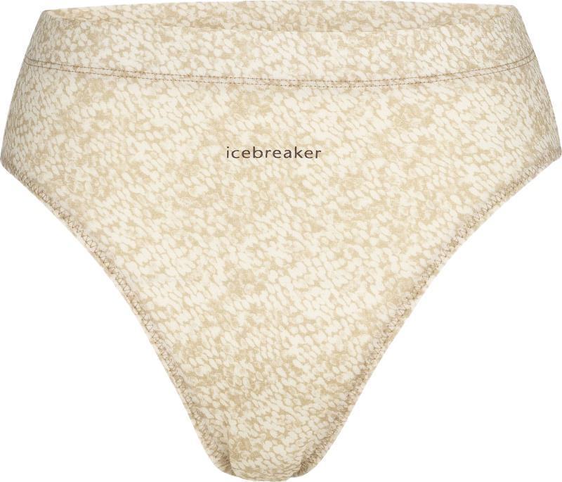 Merino Queens High Cut Briefs - Womens - Sand / Snow / AOP 1