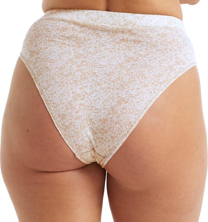 Merino Queens High Cut Briefs - Womens - Sand / Snow / AOP 3