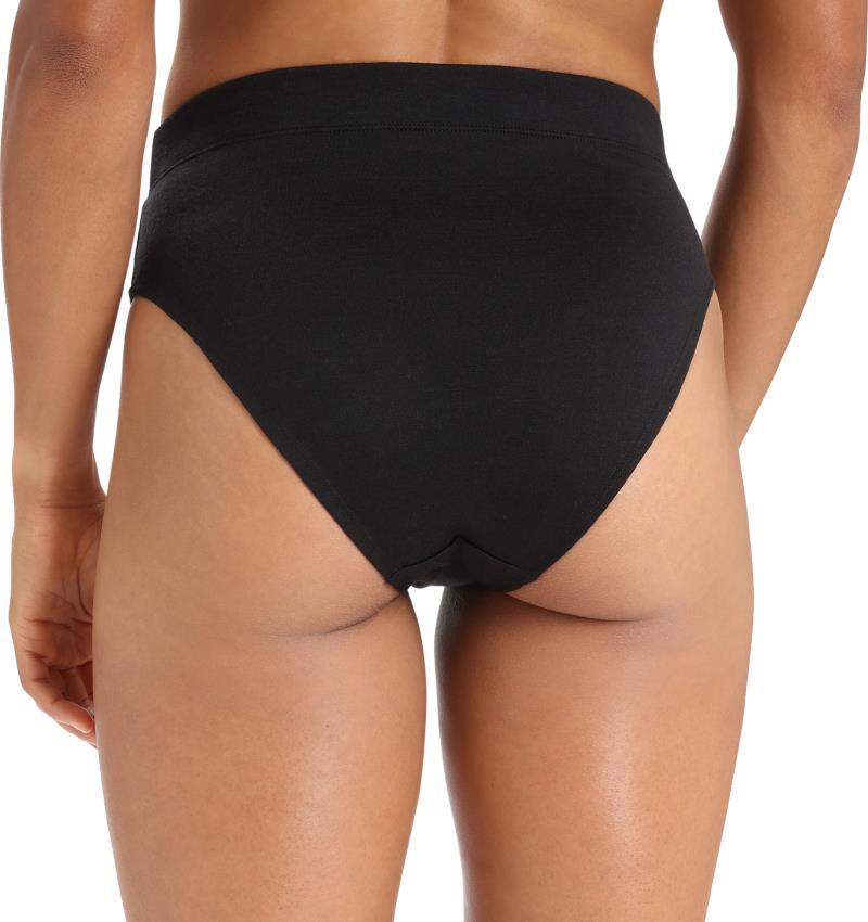Merino Queens High Cut Briefs - Womens - black 1