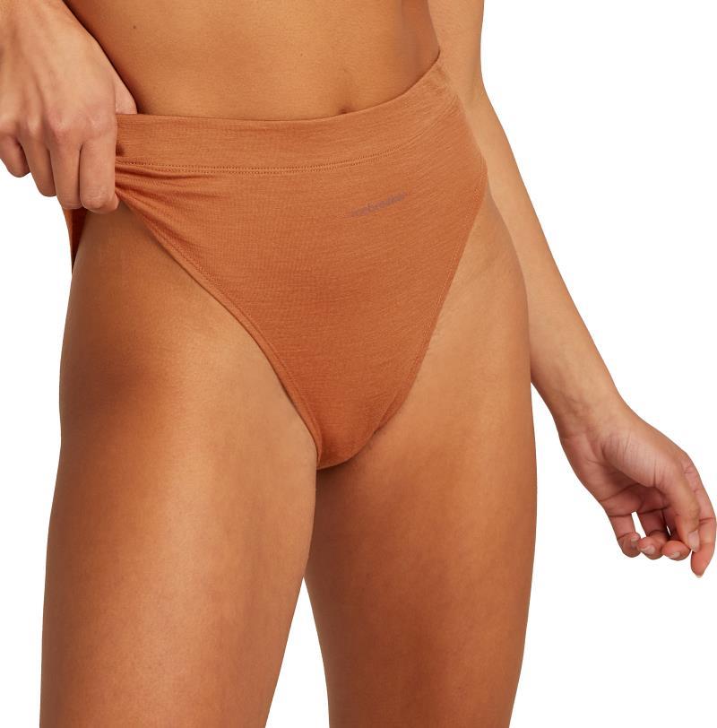 Merino Queens High Cut Briefs - Womens - dusty clay 1