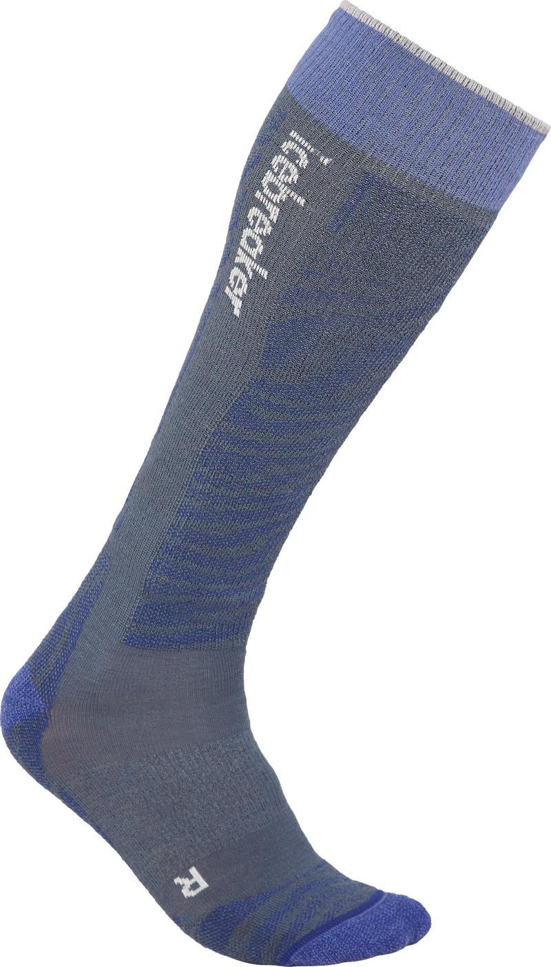 Merino Ski+ Over the Calf Socks - Light - Mountain Contour - Mens - dawn / brilliant / snow 1