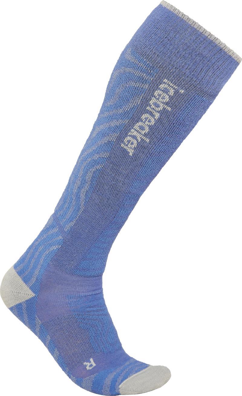 Merino Ski+ Over the Calf Socks - Medium - Mountain Contour - Mens - brilliant / ether / baja 1