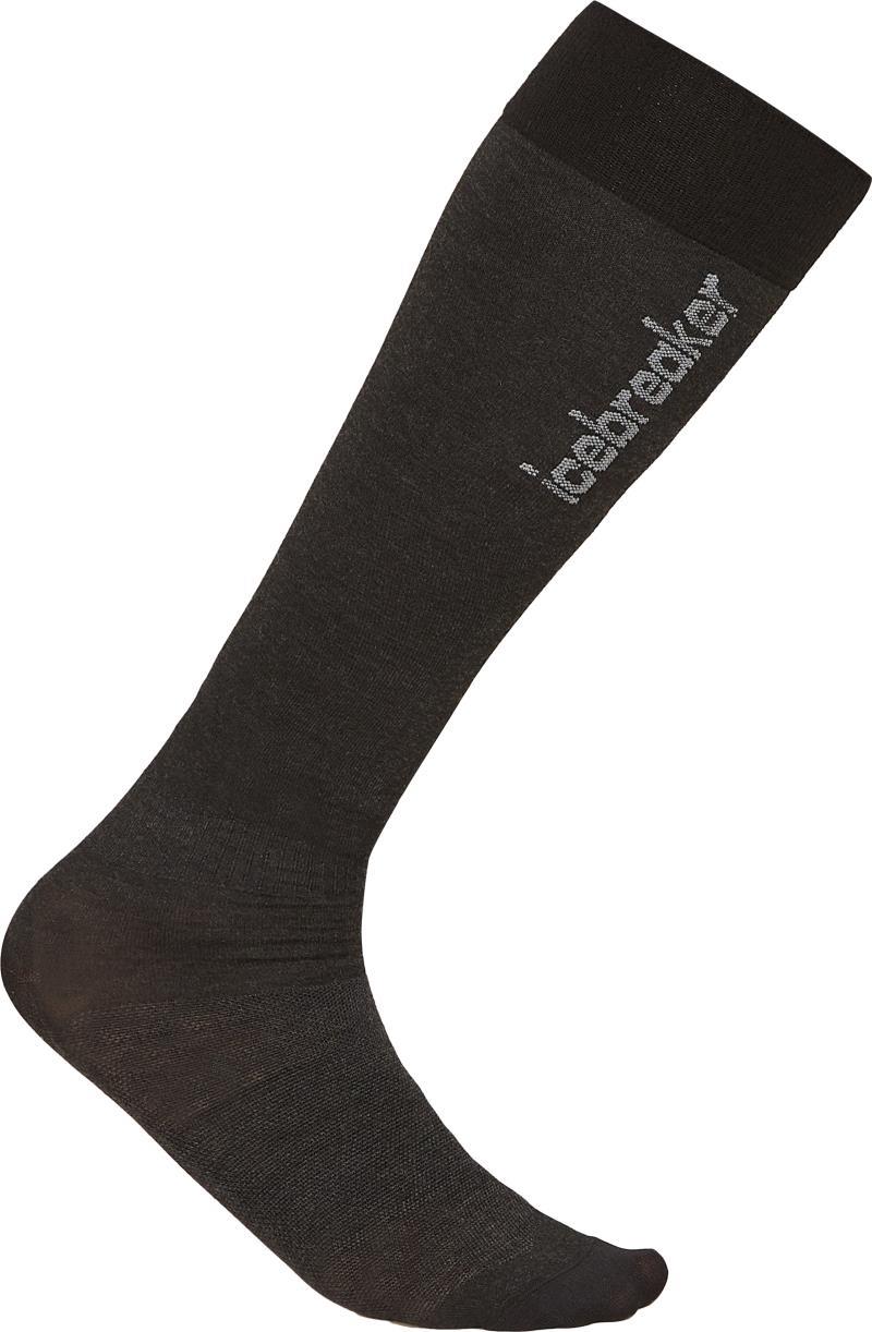 Merino Snow Liner Over the Calf Socks - Mens - black / ether 1