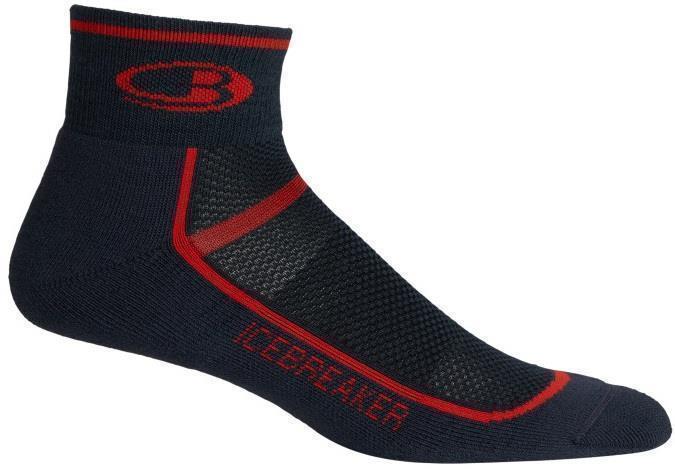 Multisport Mini Merino Socks - Light - Mens - Oil / Chili Red 1