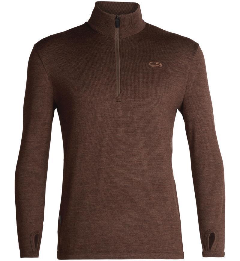 Original LS Half Zip - Mens - Bronze Heather 1