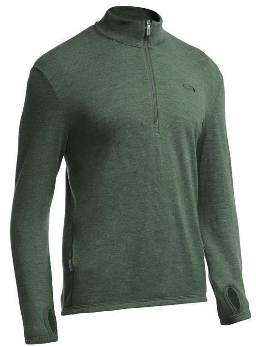 Original LS Half Zip - Mens - Coriander Heather 1