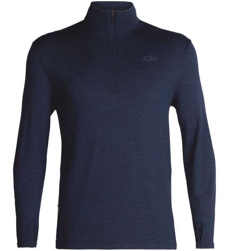 Original LS Half Zip - Mens - Dark Night Heather 1