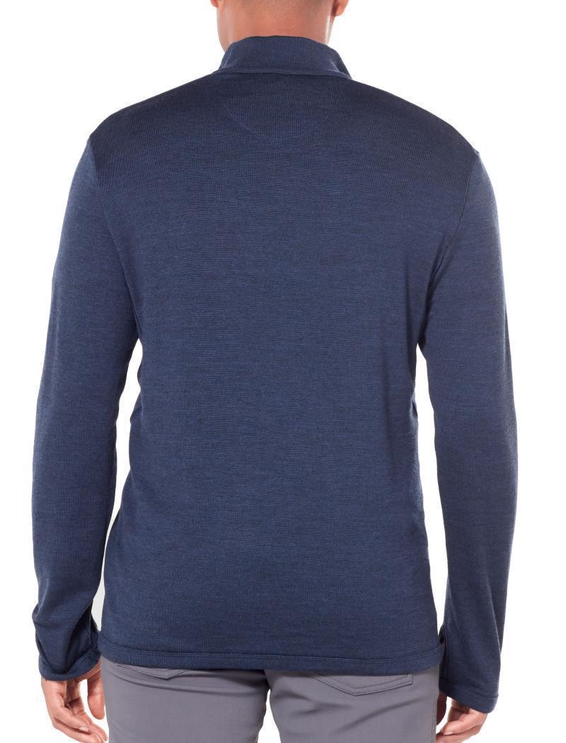 Original LS Half Zip - Mens - Dark Night Heather 3