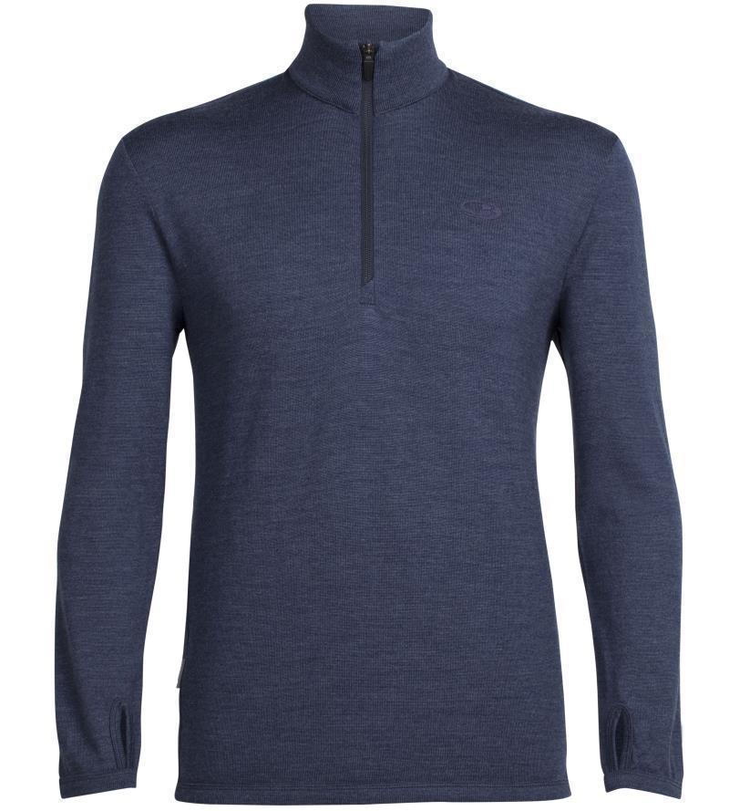 Original LS Half Zip - Mens - Fathom Heather 1