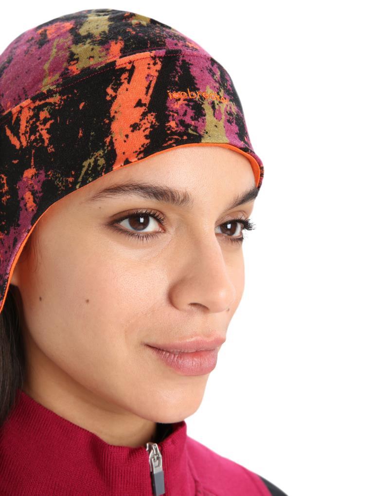 Quantum Beanie - Sedimentary - cherry / flash / black / aop 1