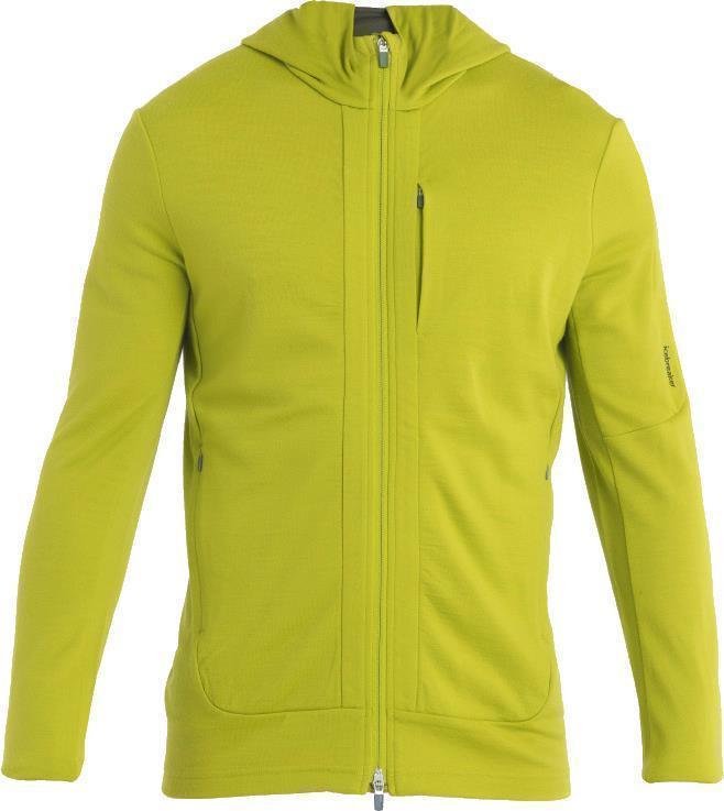 Quantum III LS Zip Hoodie - Mens - Bio Lime / Loden / CB 1