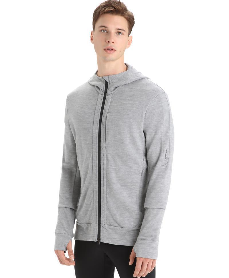 Quantum III LS Zip Hoodie - Mens - Metro Heather / Black 2
