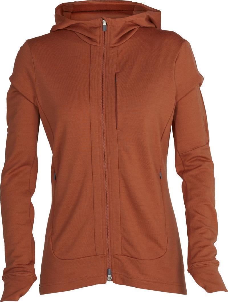 Quantum III LS Zip Hoodie - Womens - Clay 1