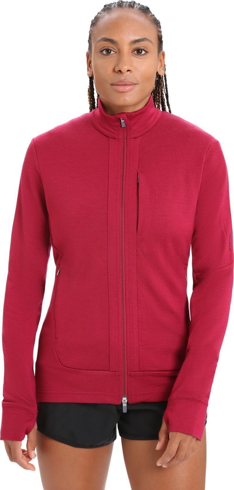 Quantum III LS Zip - Womens - Cherry 1