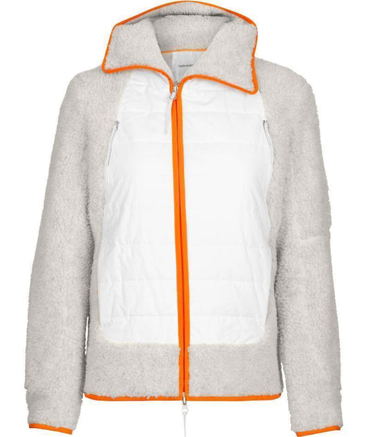 RealFleece High Pile LS Zip Hood - Womens - Ecru Heather / Ether / Tempo / CB 1