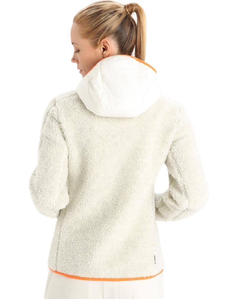 RealFleece High Pile LS Zip Hood - Womens - Ecru Heather / Ether / Tempo / CB 3