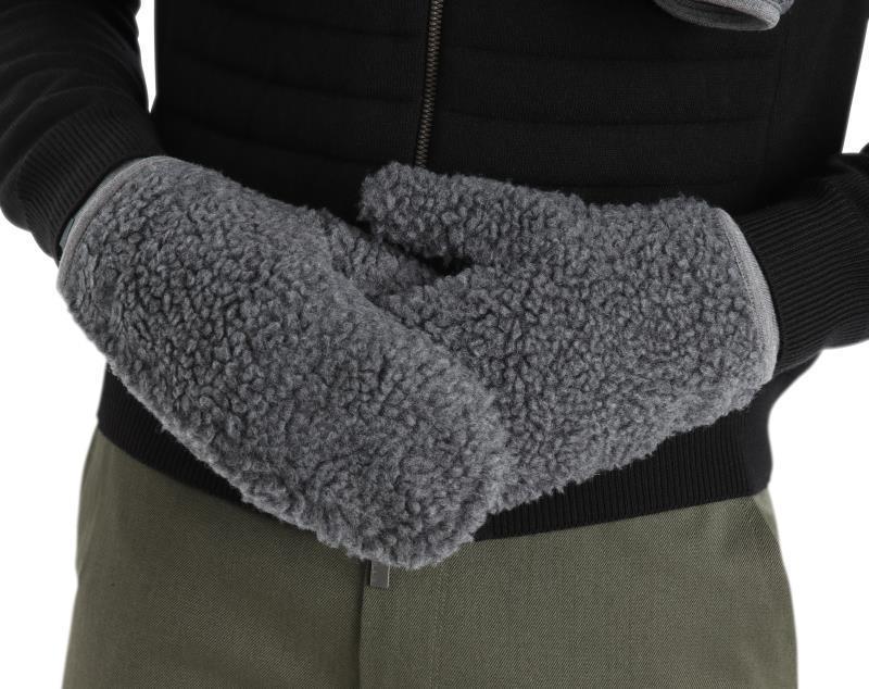 RealFleece High Pile Mittens - Gritstone Heather 2