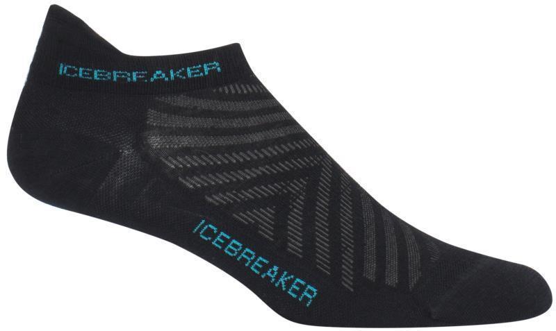 Run+ Micro Socks - Ultralight - Womens - Black / Lagoon 1