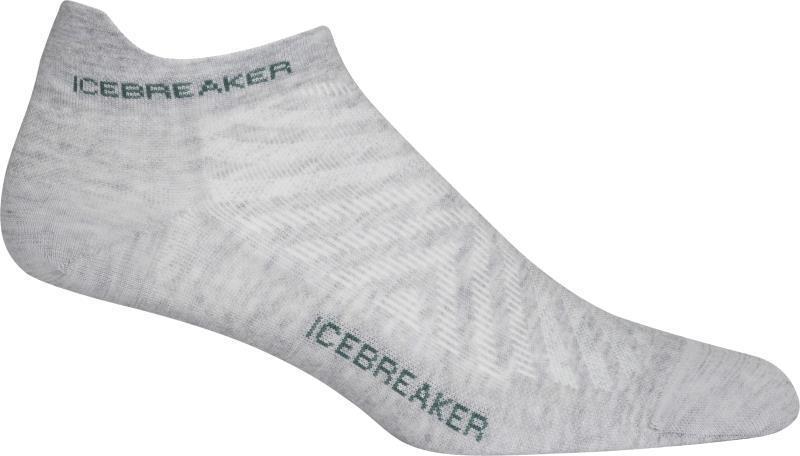 Run+ Micro Socks - Ultralight - Womens - Blizzard Heather / Sage 1