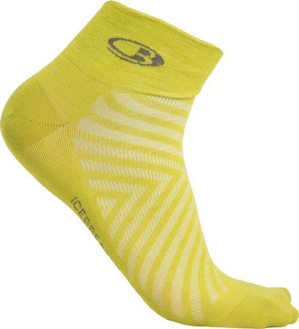 Run+ Mini Socks - Ultralight - Mens - Bio Lime / Loden 1