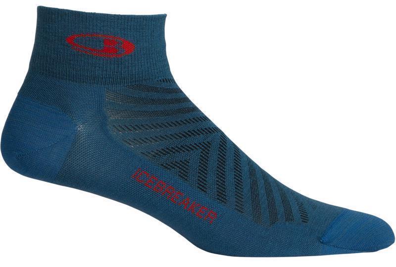 Run+ Mini Socks - Ultralight - Mens - Thunder / Chili Red 1