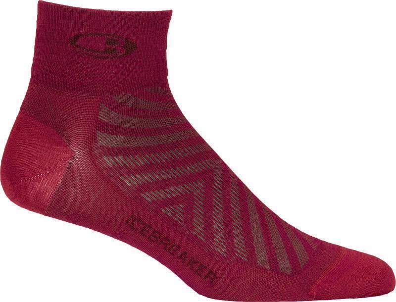 Run+ Mini Socks - Ultralight - Womens - Cherry / Espresso 1