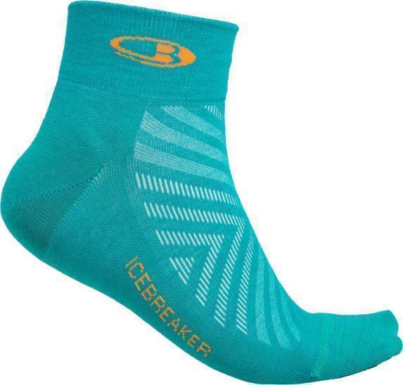 Run+ Mini Socks - Ultralight - Womens - Flux Green / Solar 1
