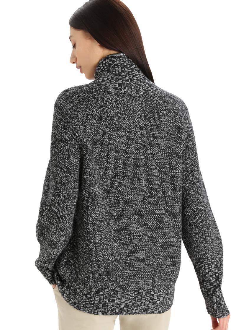 Seevista Funnel Neck Sweater - Womens - Black / Snow 3