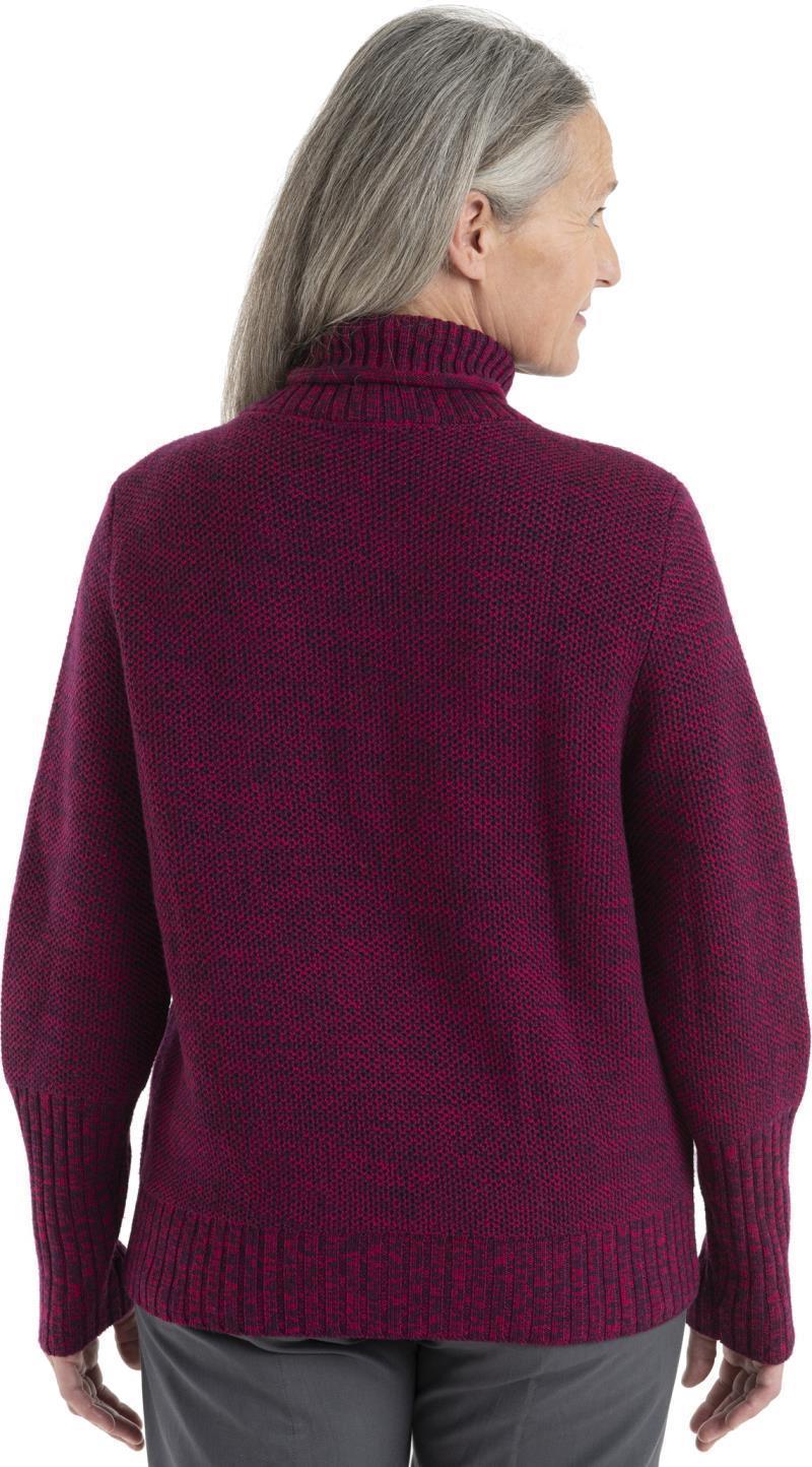 Seevista Funnel Neck Sweater - Womens - Nightshade / Electron Pink 4