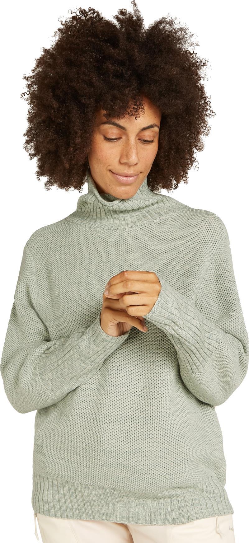 Seevista Funnel Neck Sweater - Womens - ashen / moss 1