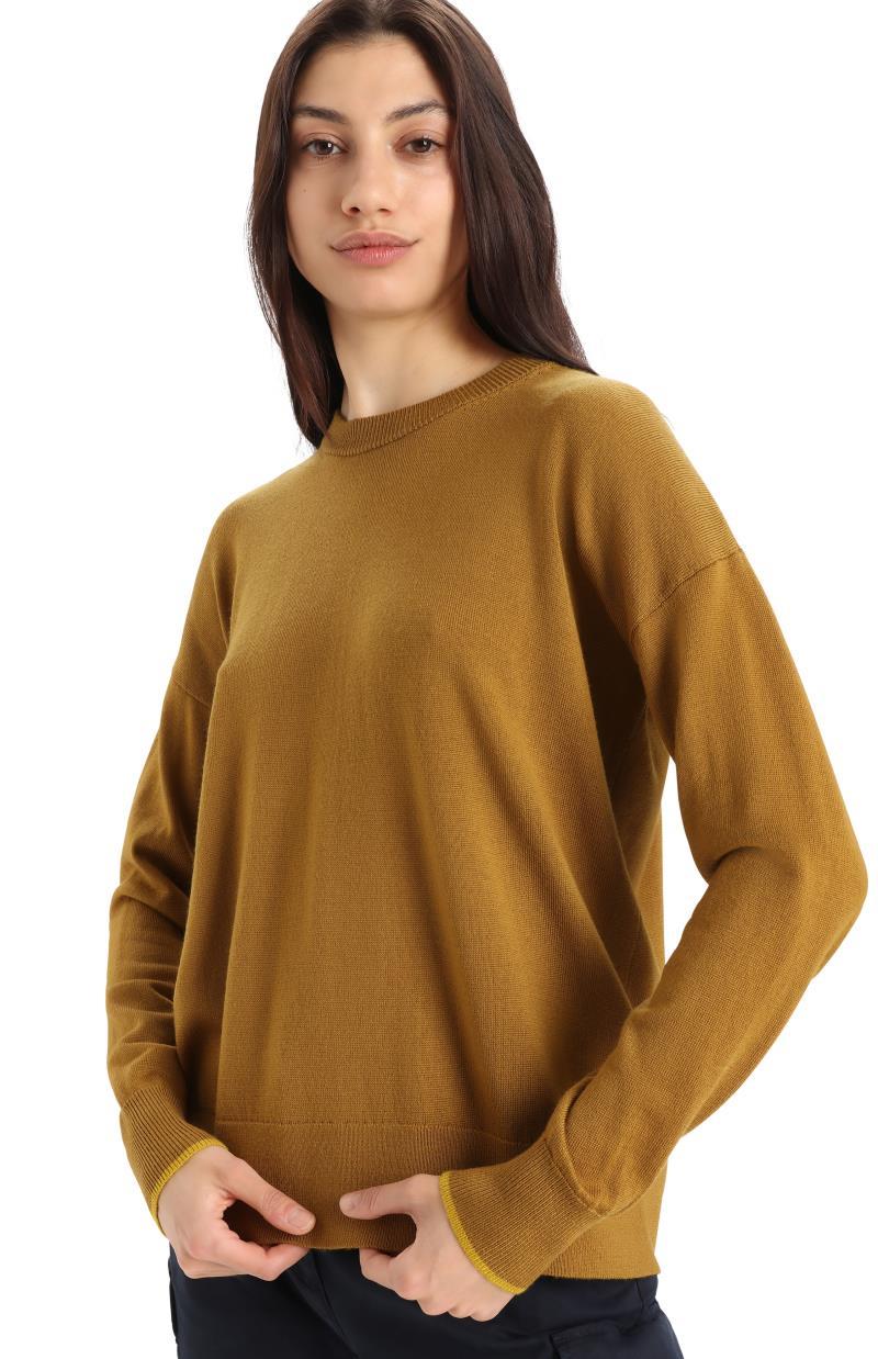 Shearer Crewe Sweater - Womens - clove / silent gold 1