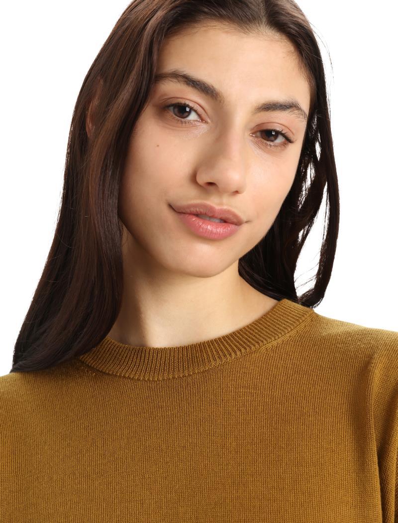 Shearer Crewe Sweater - Womens - clove / silent gold 1